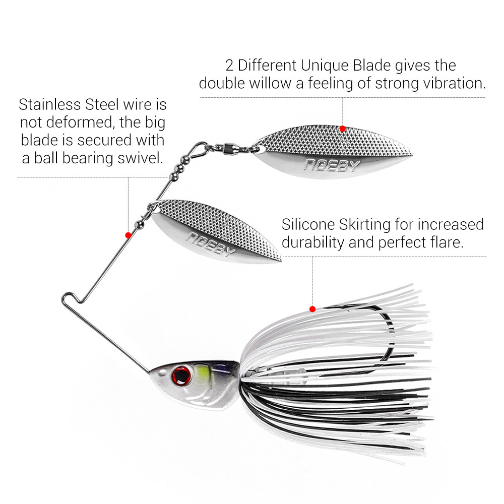Noeby Spinnerbait 10.5g 14g 21 - Fishing Lure Spinnerbait 评论和价格