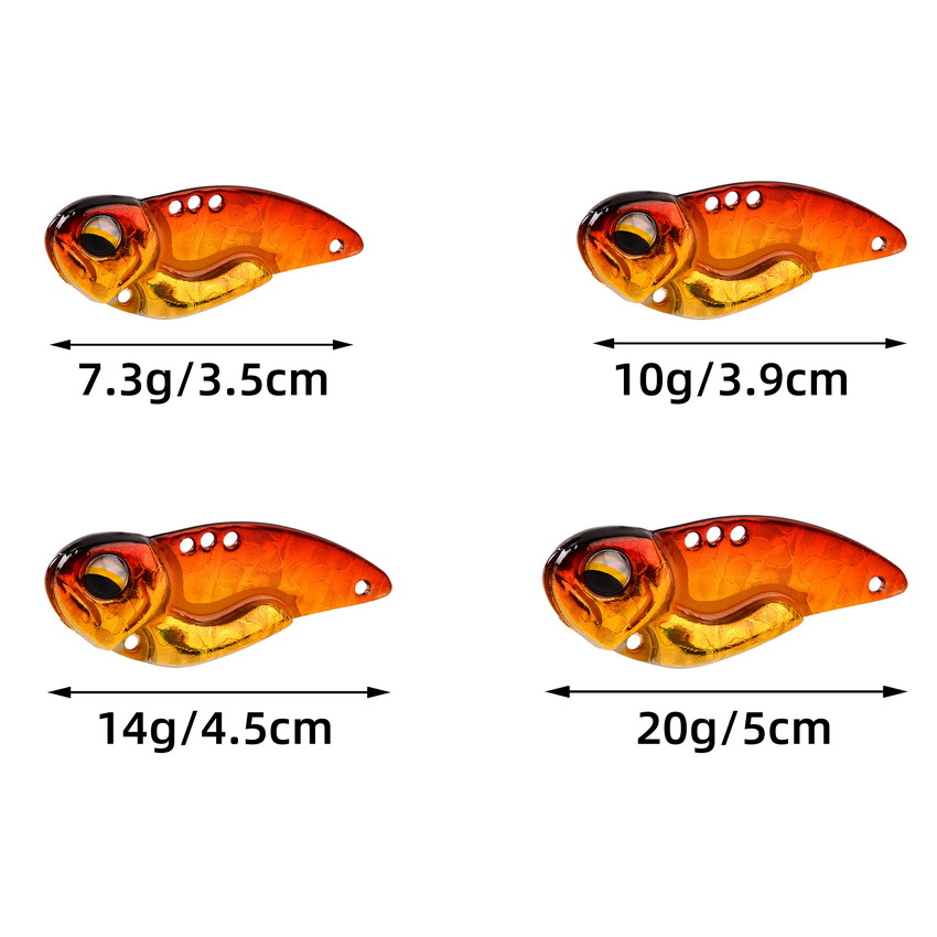 6pcs Metal VIB Fishing Lures 7 - Fishing Lure Blade Bait 评论和价格