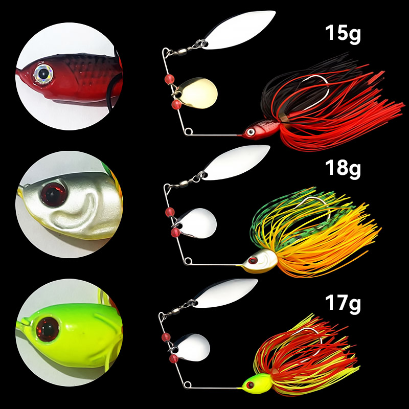 Bazooka 15g 18g Spinnerbait Fi - Fishing Lure Spinnerbait 评论和价格