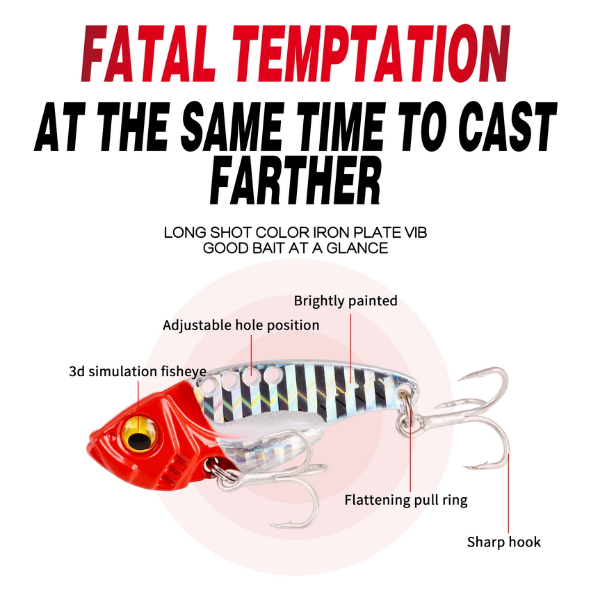 6pc/lot  7/10/15/20G Hard Meta - Fishing Lure Blade Bait 评论和价格