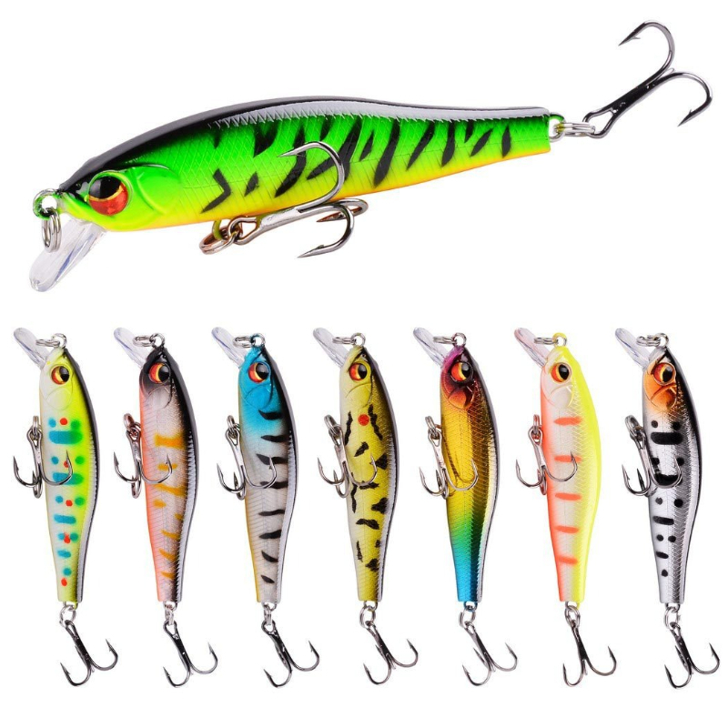 New Long Cast Floating Minnow  - Fishing Lure Kit 评论和价格