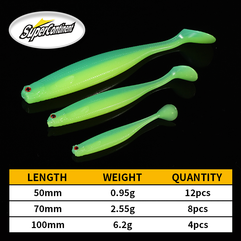 2022 Supercontinent ShadTeez 5 - Fishing Lure Soft Plastic 评论和价格