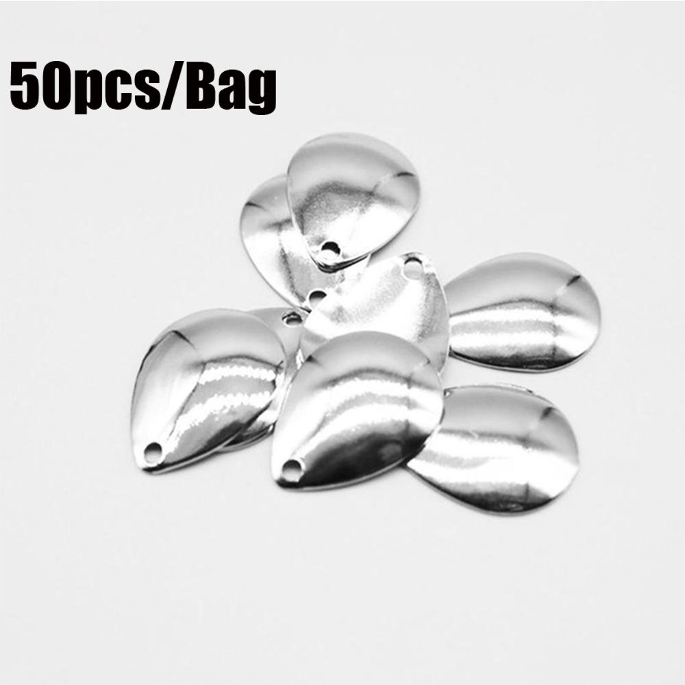 50pcs Rotate Sequin Smooth Nic - Fishing Lure Spinner 评论和价格