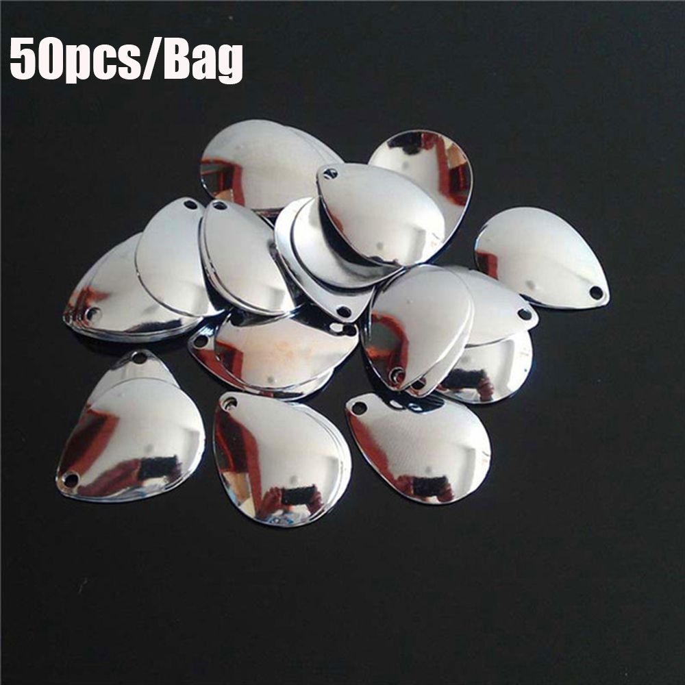 50pcs Rotate Sequin Smooth Nic - Fishing Lure Spinner 评论和价格