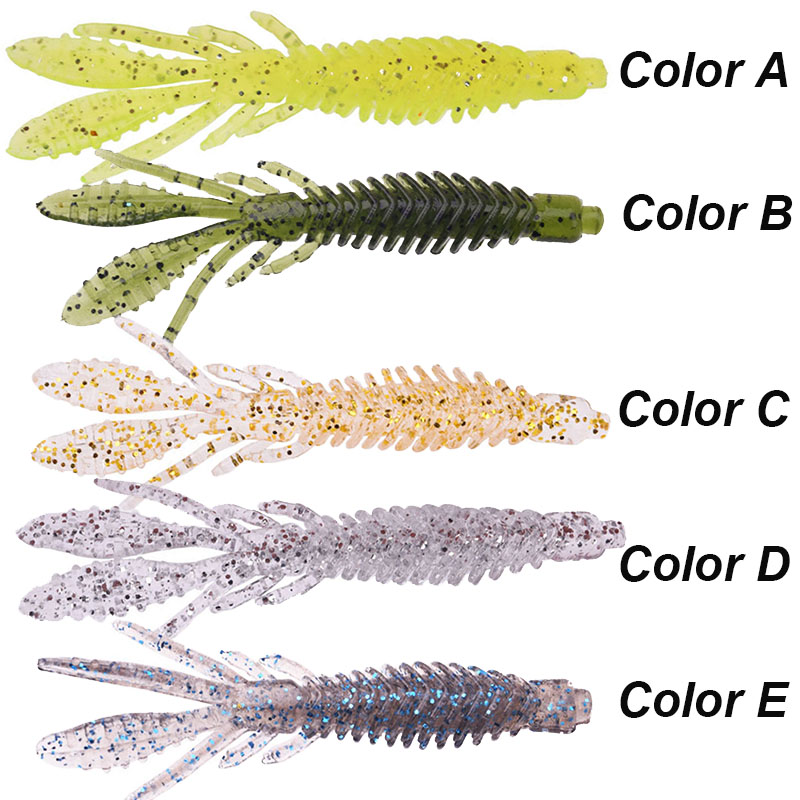 WESTBASS 5PCS Soft Larva Baits - Fishing Lure Soft Plastic 评论和价格
