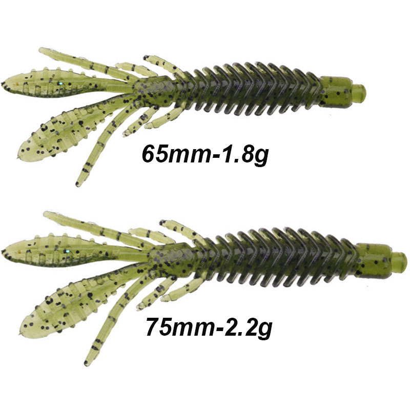 WESTBASS 5PCS Soft Larva Baits - Fishing Lure Soft Plastic 评论和价格