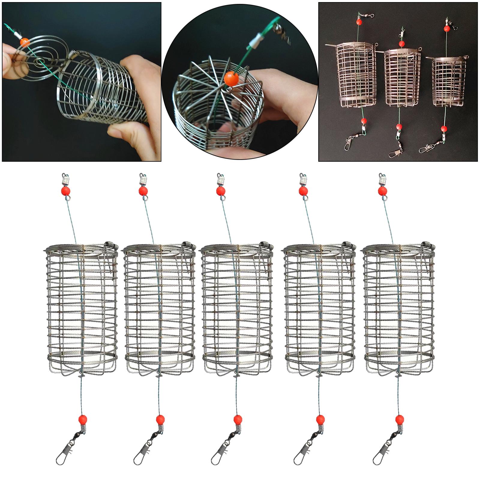 5x Solid Fishing Feeder Cage T - Fishing Lure Box 评论和价格