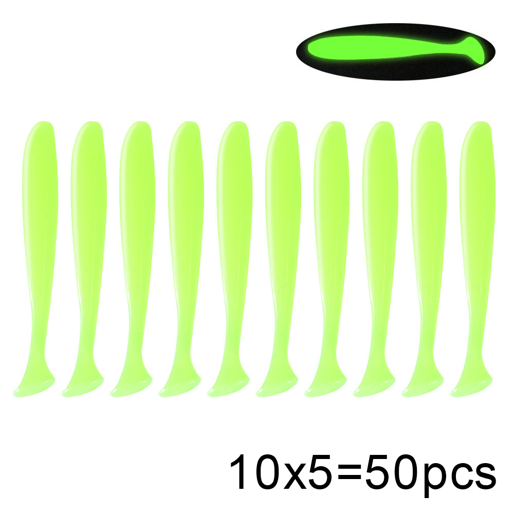 QXO 50 Pcs/Lot Swimbait Soft L - Fishing Lure Soft Plastic 评论和价格