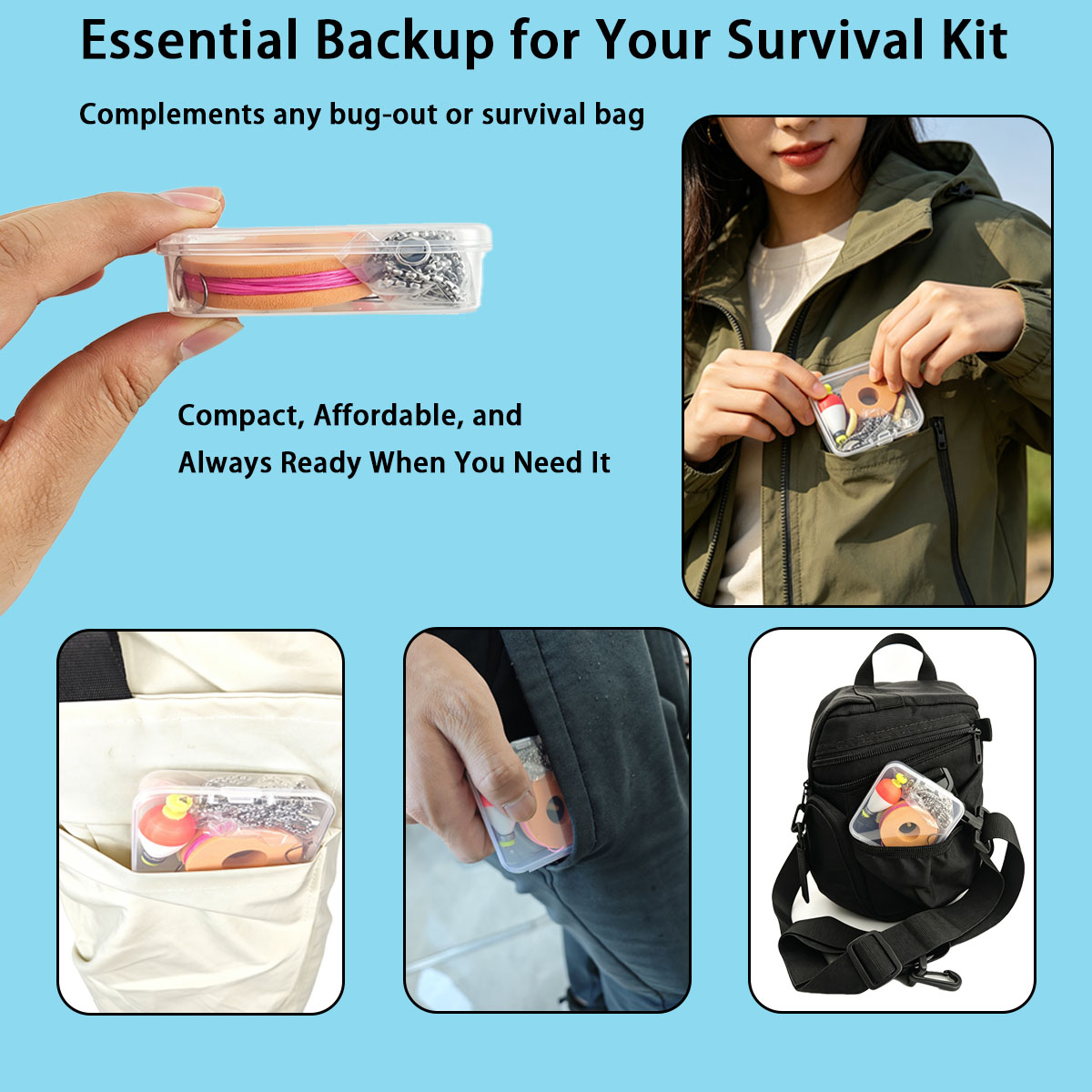 Portable Emergency Fishing Gea - Fishing Lure Box 评论和价格